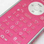 002SH ピンク【中古】ボタンキー