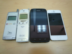 ドコモ、au、SoftBank、ipad、iphoneのガラケー・スマホ含め１０県より３４箱買取りしました。